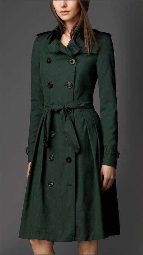 burberry green and brown wool trench coat womens pattern|burberry double breasted trench coat.